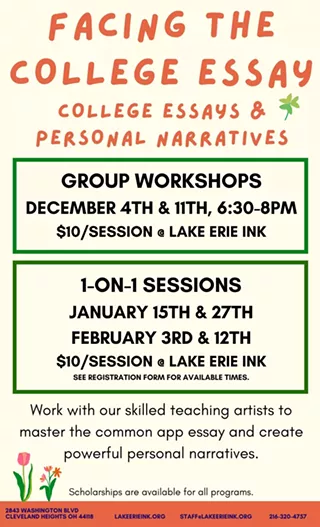Image: 1-on-1 College Essay Workshops