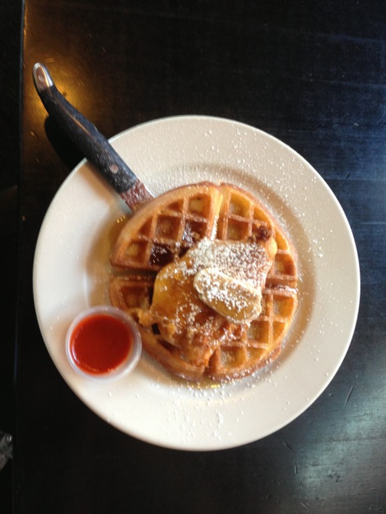South Side - (2207 West 11th Street) - Who doesn't crave chicken and waffles at 1a.m.? Good thing South Side's late night menu has you covered, serving food until 2 a.m. nightly.