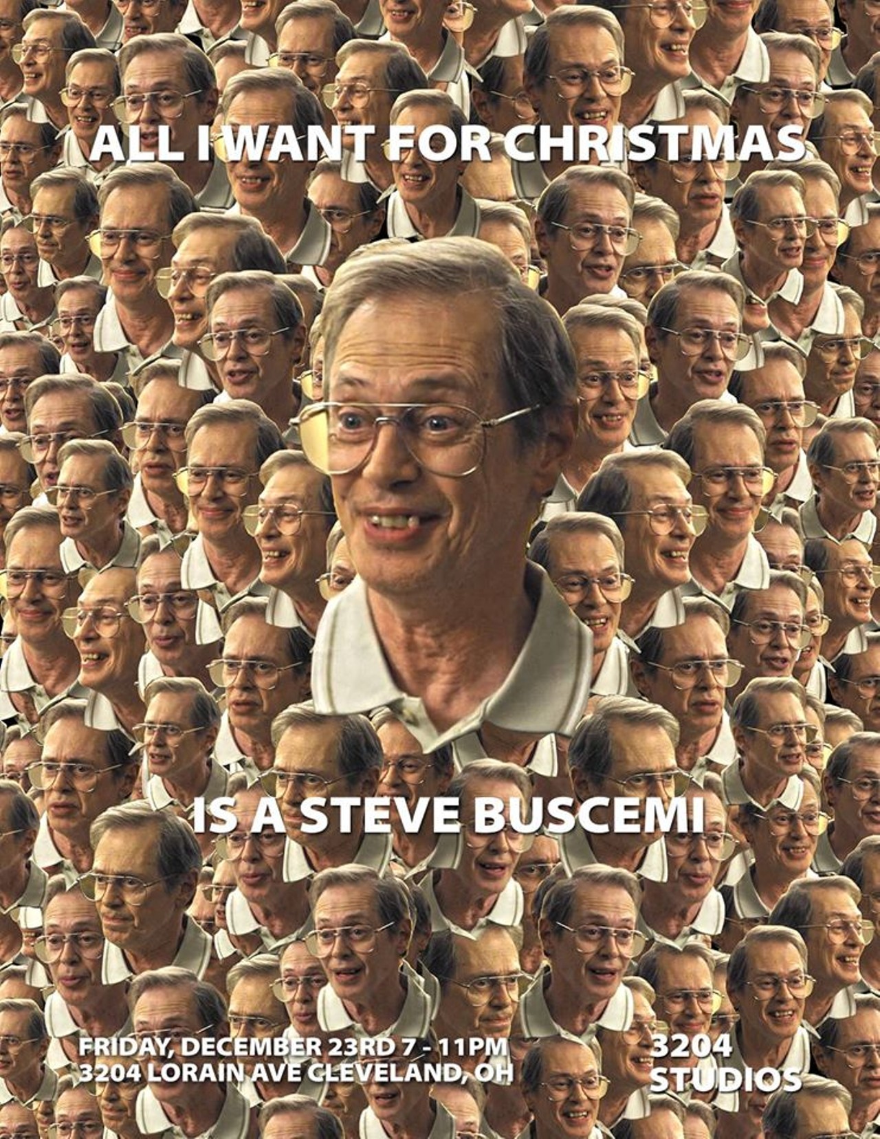 All I Want for Christmas is Steve Buscemi 
When: Fri., Dec. 23
All the artists of 3204 Studios want for Christmas this year is&#133;Steve Buscemi? That&#146;s right, the latest exhibition at 3204 Studios features original artwork inspired by firefighter-turned-actor Steve Buscemi. From 1980 to 1984, Buscemi served as a Manhattan Firefighter in the Little Italy section of New York City. The day after 9/11, Buscemi anonymously returned to help clear debris and search for survivors. For a week, he worked 12 hour shifts. So, what&#146;s not to love about this guy, right? This unique and slightly absurd exhibition is the latest in a series of unlikely themed exhibitions that 3204 Studios has hosted. All I Want for Christmas is Steve Buscemi opens with a reception from 7 p.m. to 11 p.m. today, just in time for last minute holiday shoppers looking for a perfectly odd holiday gift. Admission is free. (Photo courtesy 3204 Studios)