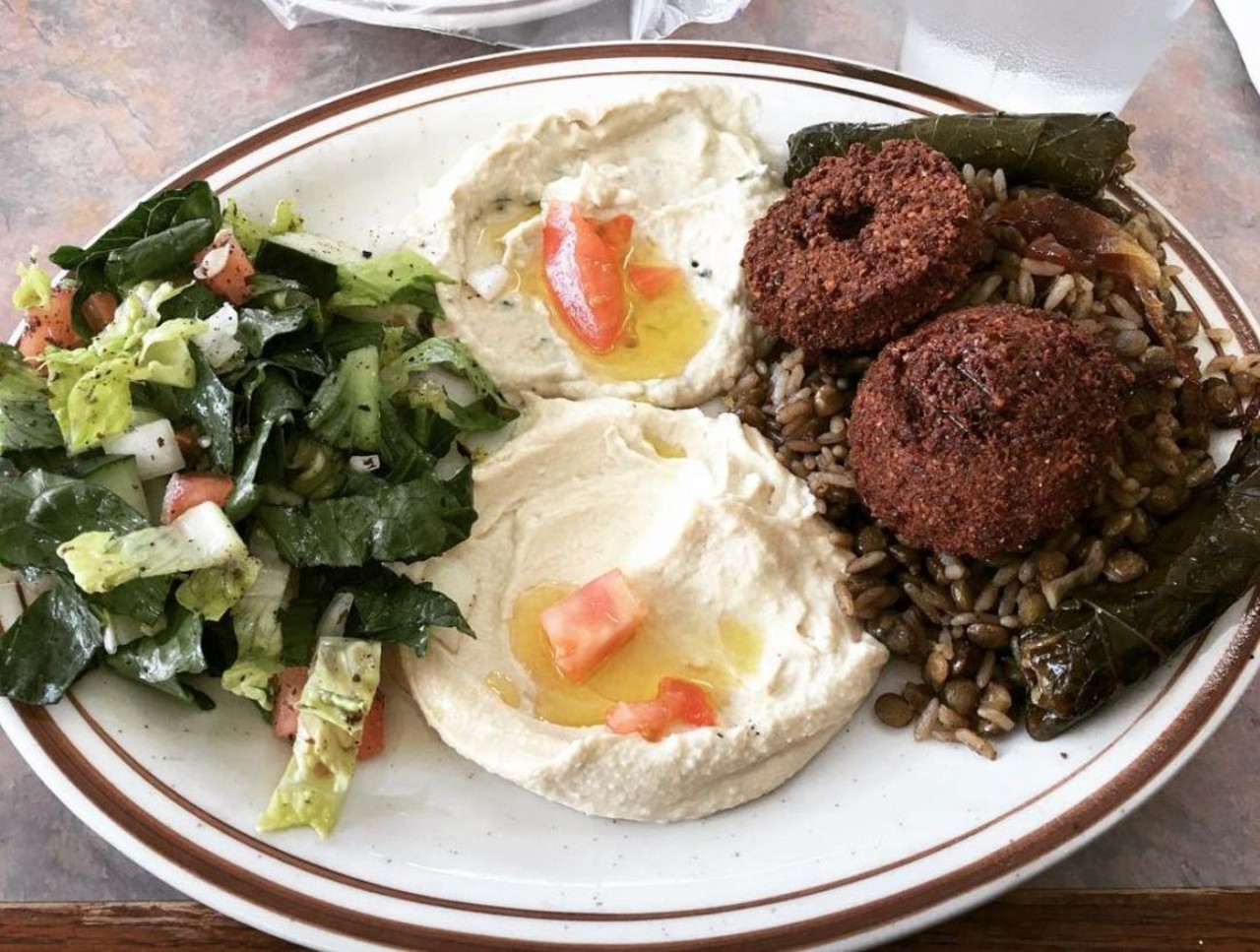 Frank&#146;s Falafel House
216-631-3300, 1823 W. 65th St.
Frank&#146;s serves healthy Middle Eastern food, including a variety of vegetarian platters with generous and beautiful portions.  
Photo via veggirlscle/Instagram