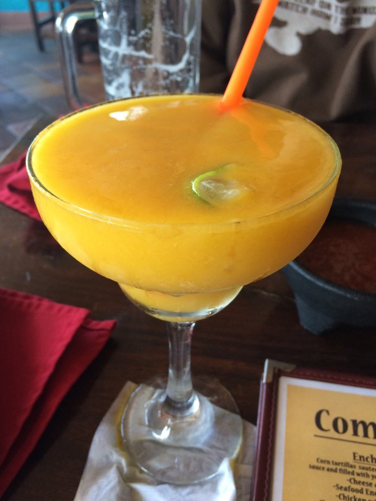 Mango Margarita at La Fiesta Mexican Restaurant 
5115 Wilson Mills Rd