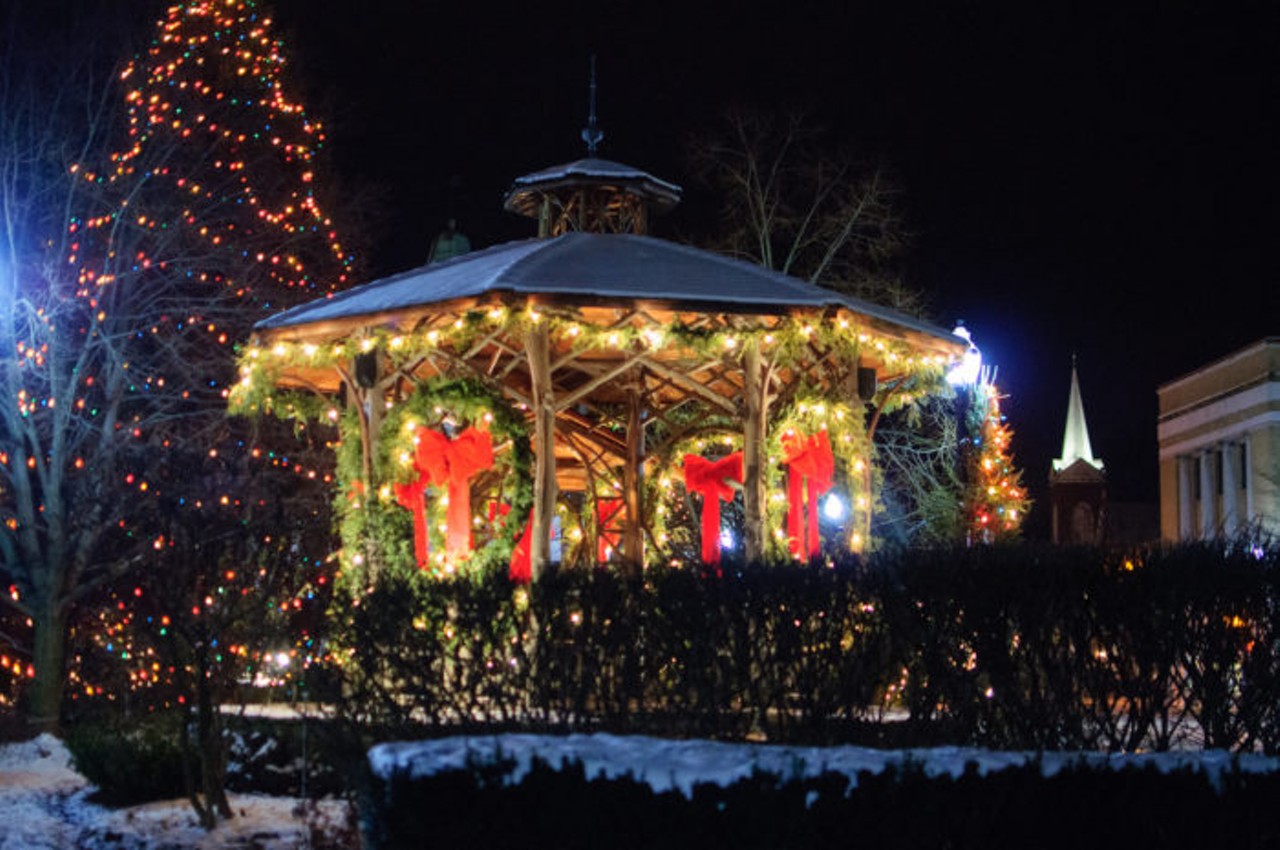 The Lighting of the Greens at Chagrin Falls (Chagrin Falls) - Check out this display at Triangle Park through Jan. 1. (Courtesy Flickr)