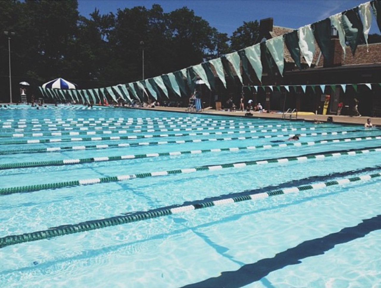 Cumberland Pool - Swim some laps and have a picnic on the eastside in Cleveland Heights at 1740 Cumberland Rd,
Cleveland, OH
(Photo courtesy of Instagram user @Happyjackjack)
