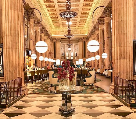  Marble Room
    623 Euclid Ave., 216-523-7000
    Sorry, Crop Bistro. Now that Marble Room Steak and Raw Bar is open downtown, it jumps to the front of the line in terms of Cleveland&#146;s most impressive dining rooms. The dramatic restaurant sits inside the historic bank lobby of the Garfield Building at E. Sixth and Euclid. And, as you can imagine, here you can spend a lot of money on steak and seafood. 
    Photo via hollie_gyarmati/Instagram