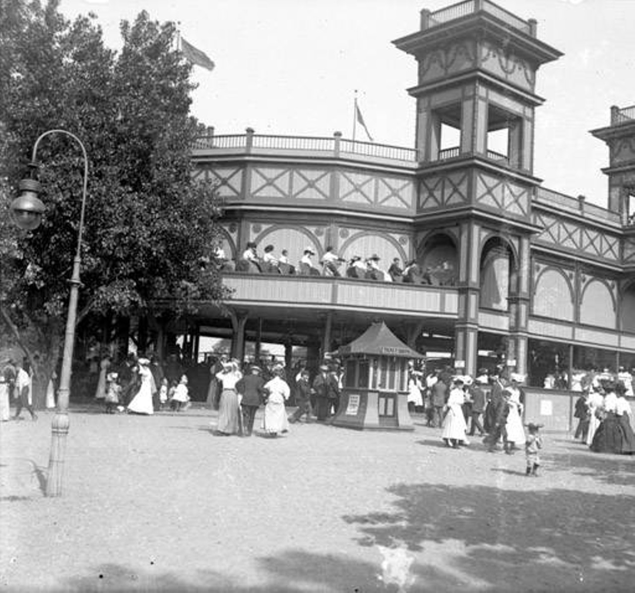 Opened in 1907, the Scenic Railway roller coaster was one of Euclid Beach's early rides.