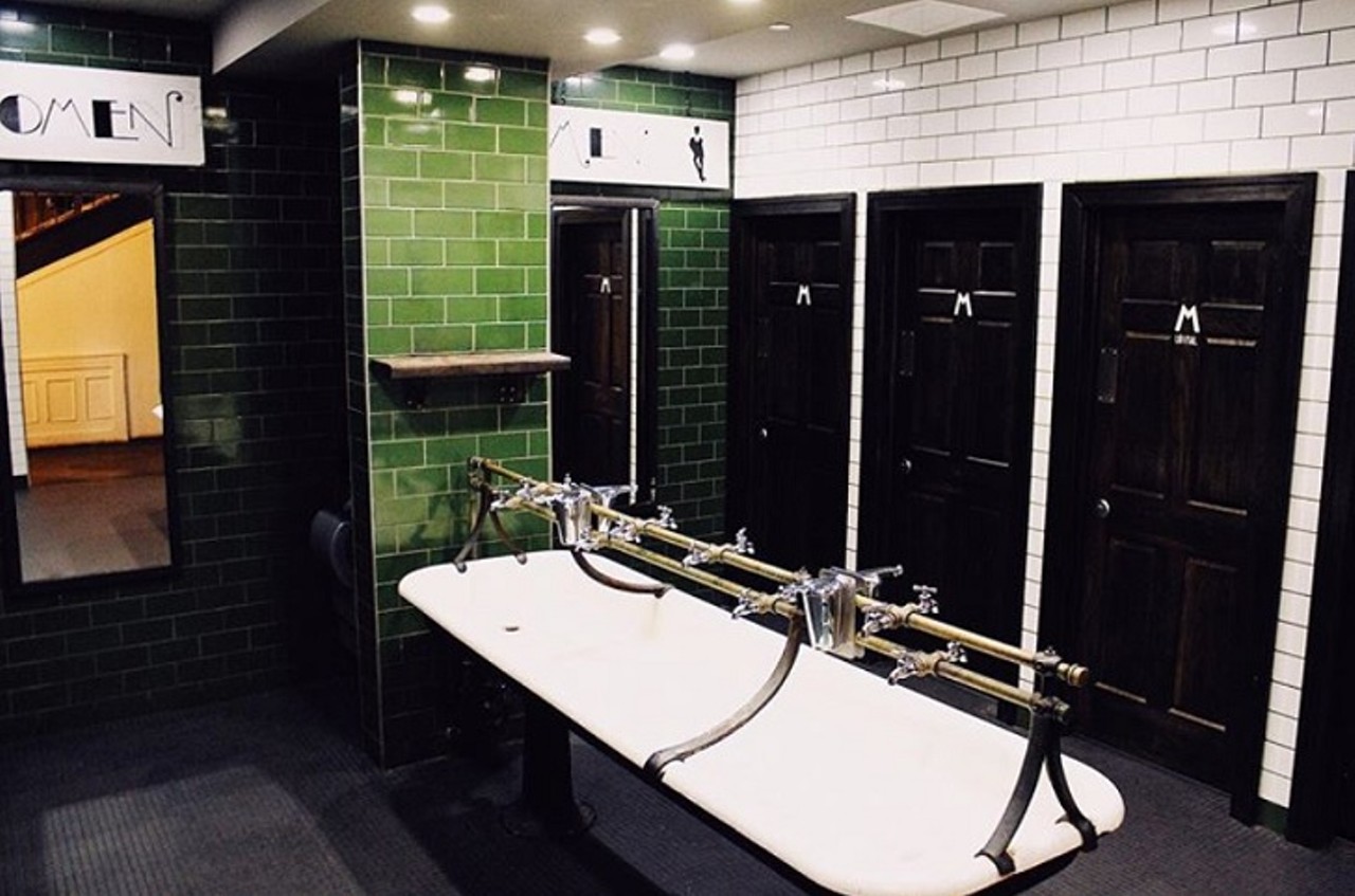 Butcher and the Brewer
6419 Detroit Ave., 216-706-1104 
If you stuff yourself too much at Butcher and the Brewer, have no fear. A trip to the bathroom &#151; with its group style sink, chrome color scheme and refreshing aura &#151; will have you ready for dessert in no time
Photo via butcherandthebrewer/Instagram