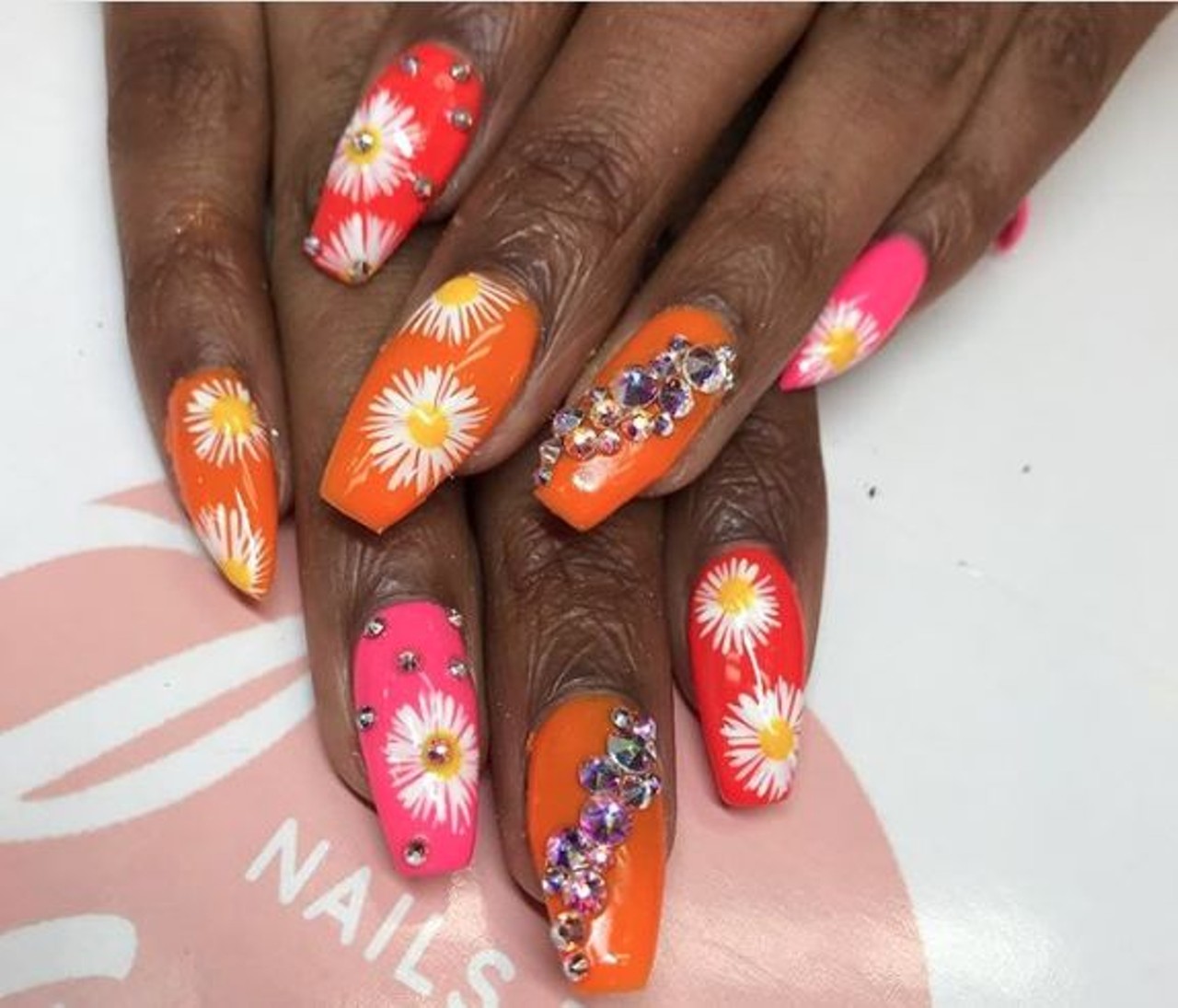  nailsbylanni
24723 Cedar Rd. | (216) 269-8303 (Text only)
Lanni Jade works at Sola Salon Studios and is a licensed nail technician and instructor whose nails &#147;speak more than words.&#148; She is also the creator of Press&#146;d by Lanni, a line of nails that solves the problematic long waits at salons.
Photo via nailsbylanni/Instagram