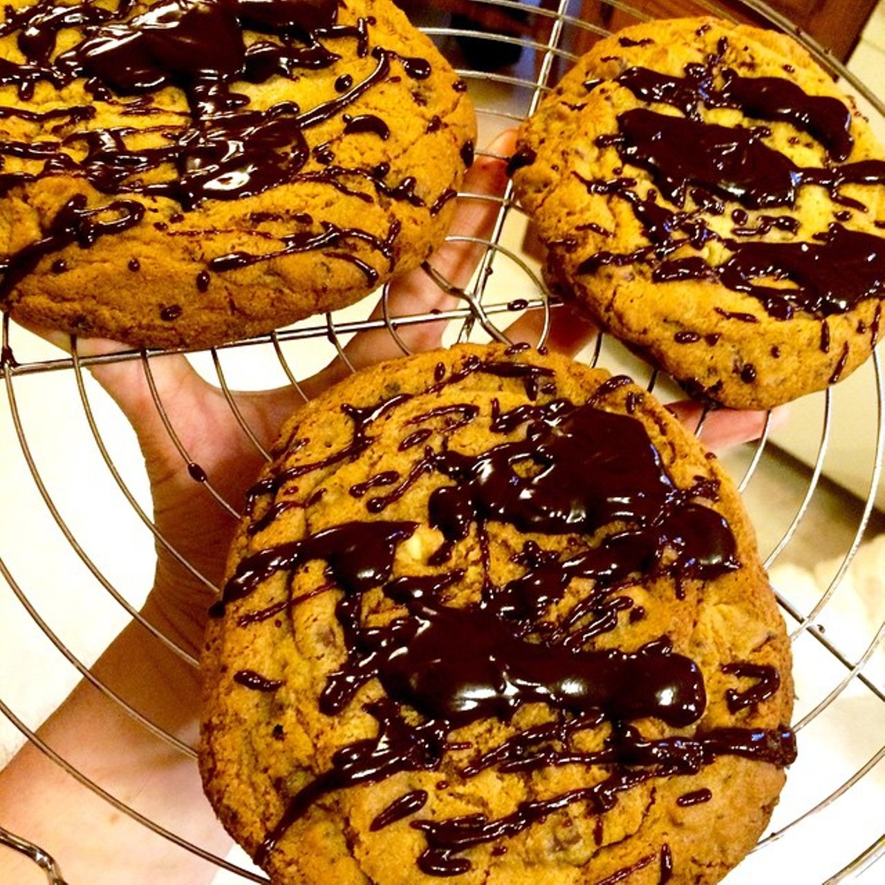 Redonkulous homemade mocha chip cookies -- Recipe here!
