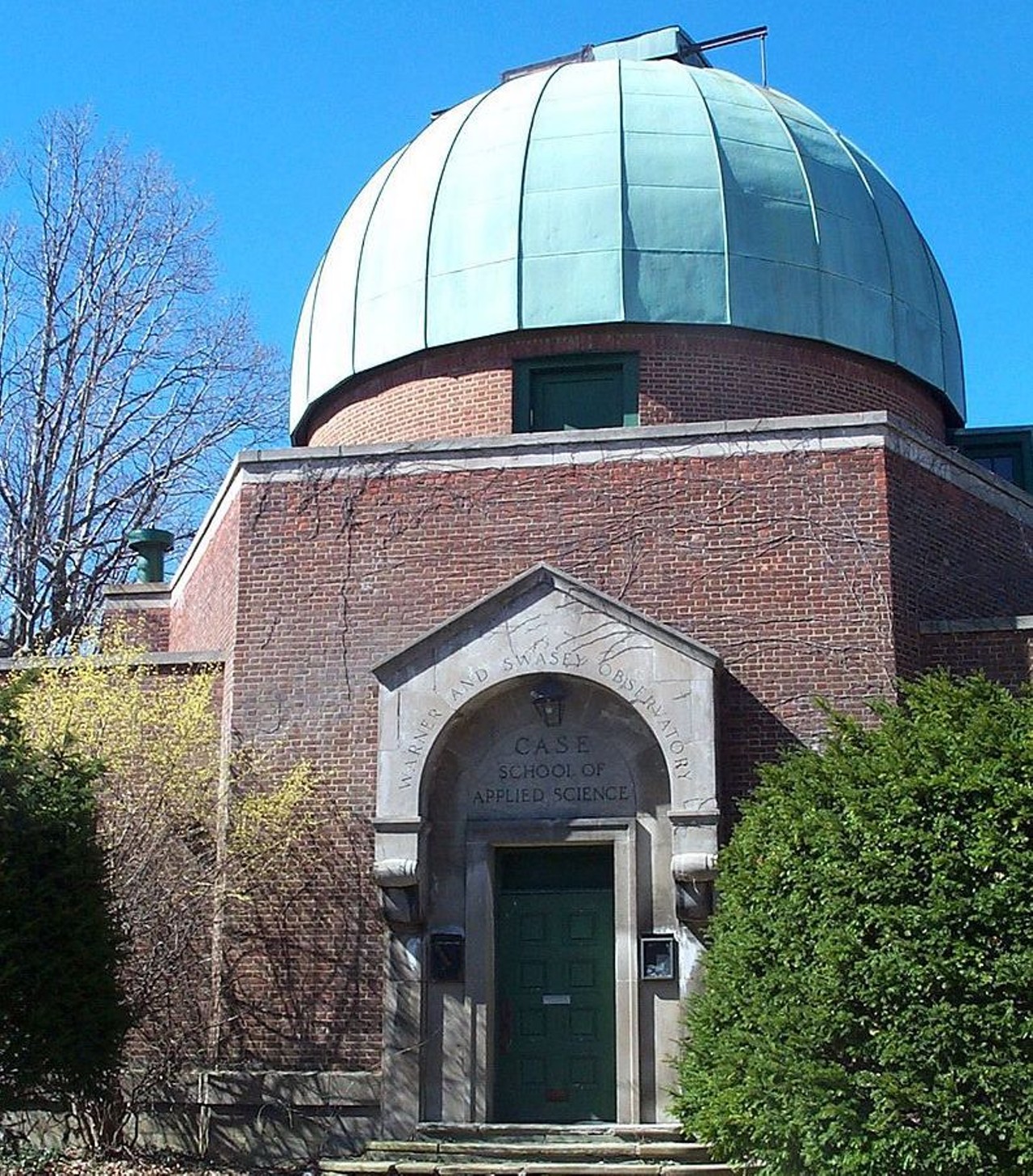  The Warner and Swasey Observatory
11000 Euclid Ave., Cleveland
Originally located on North Taylor in East Cleveland, the Warner and Swasey Observatory was built in 1919 and was once a scientific landmark. Due to rising light pollution of the city, the observatory was shut down in 1980 and moved from its original location to the Case Western Campus where the telescope is today.
Photo via Stu_Spivack/Flickr