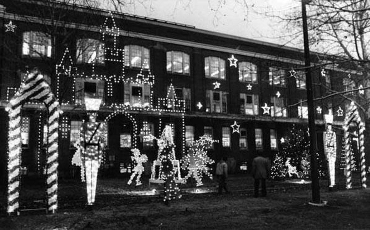 Christmas display at Nela Park 1980.