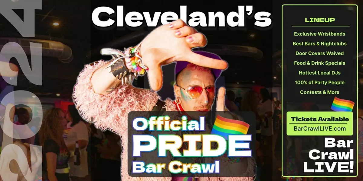 2024 Official Pride Bar Crawl Cleveland LGBTQ+ Bar Event Bar Crawl LIVE