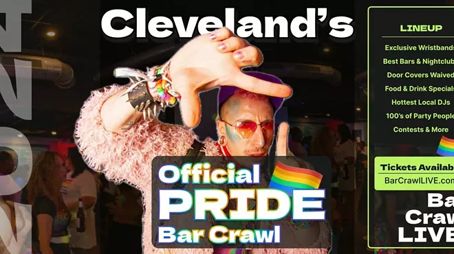 Image: 2024 Official Pride Bar Crawl Cleveland LGBTQ+ Bar Event Bar Crawl LIVE