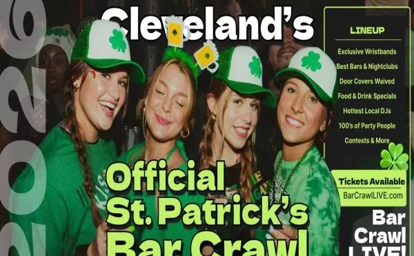 Image: 2026 Official Cleveland St Patricks Day Bar Crawl By Bar Crawl LIVE