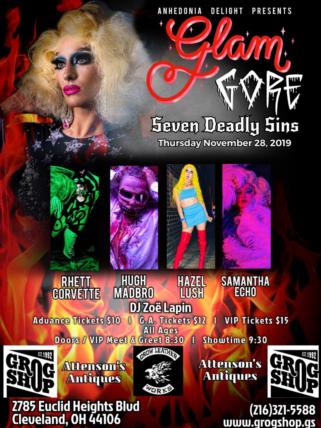  GlamGore Monthly Drag Show at Grog Shop
Thu, Nov. 28
Event Poster Artwork