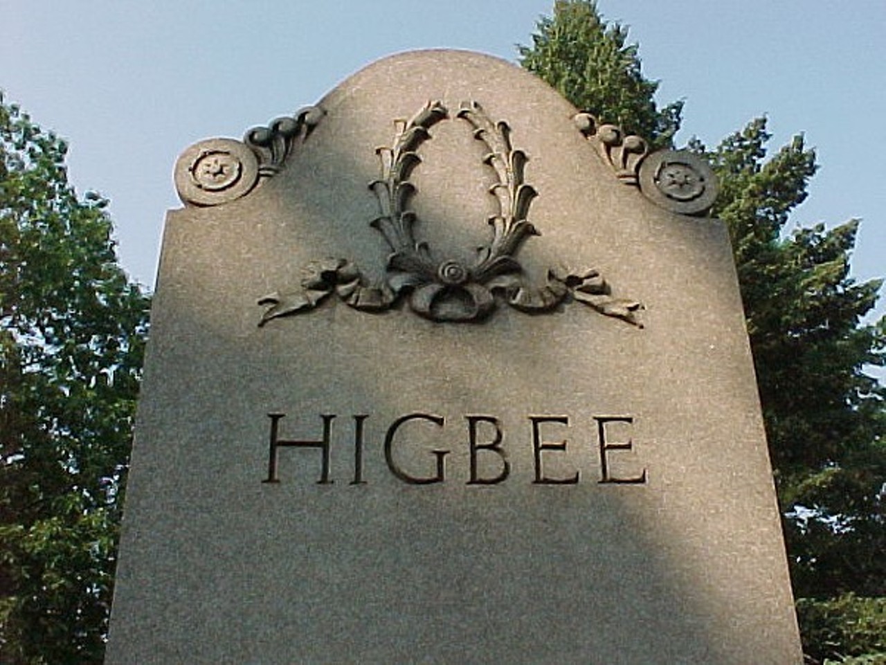 Edwin Converse Higbee (1837-1906) - Lakeview Cemetery 
Responsible for spreading department stores throughout northeast Ohio, Higbee became a stepping stone for Dillards. He started out with a dry-goods and clothing store called Hower & Higbee. Long after his death, the Higbee name remained until Dillards bought the company.