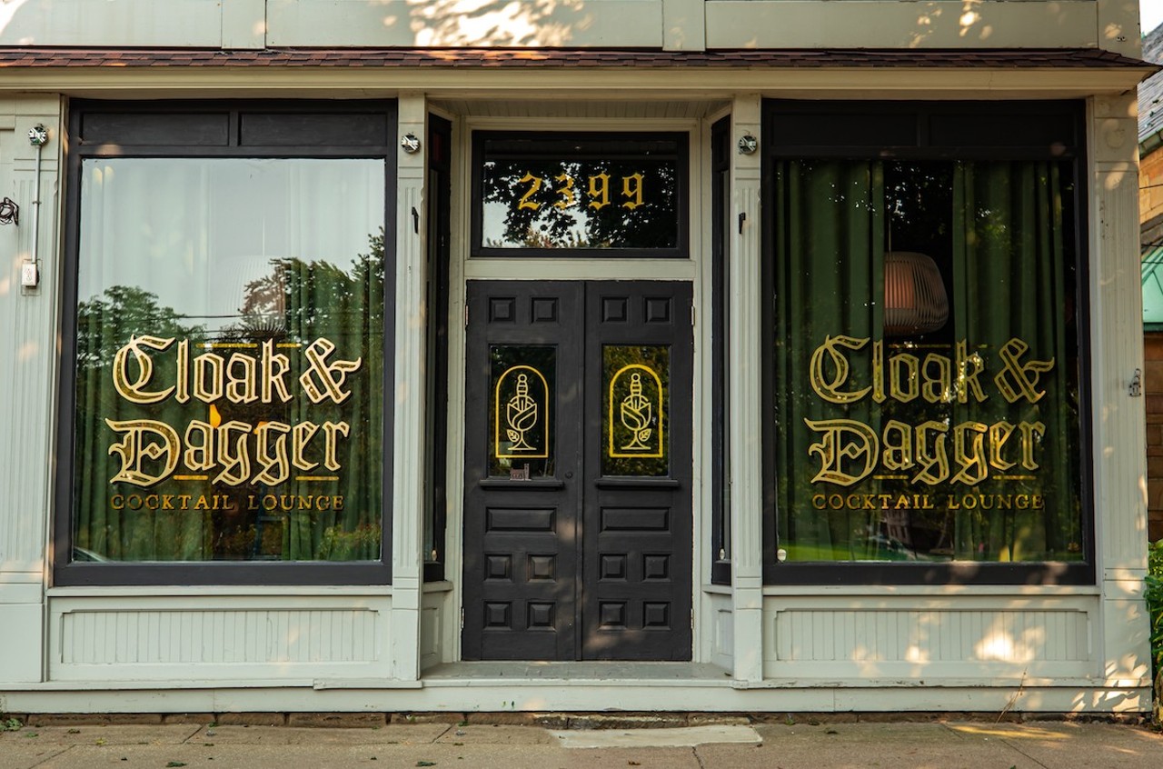 Cloak and Dagger
2399 West 11th St., Cleveland
Why we love it: When Cloak & Dagger opened in a seemingly cursed historic Tremont location in 2020 during a pandemic, the designer cocktail haven beat all the odds. This massively popular dark, cozy space with the aesthetic of an author’s study has a bit of an edge, serving up changing themed menus of thoughtfully prepared cocktails and a distinctive all-vegan menu. Try this: Opt for the thoughtfully creative house-made beet carpaccio ($10) made with thyme roasted beets, arugula, fig vinaigrette, macadamia nuts, herbed ricotta, sherry-beet caramel and onion ash.