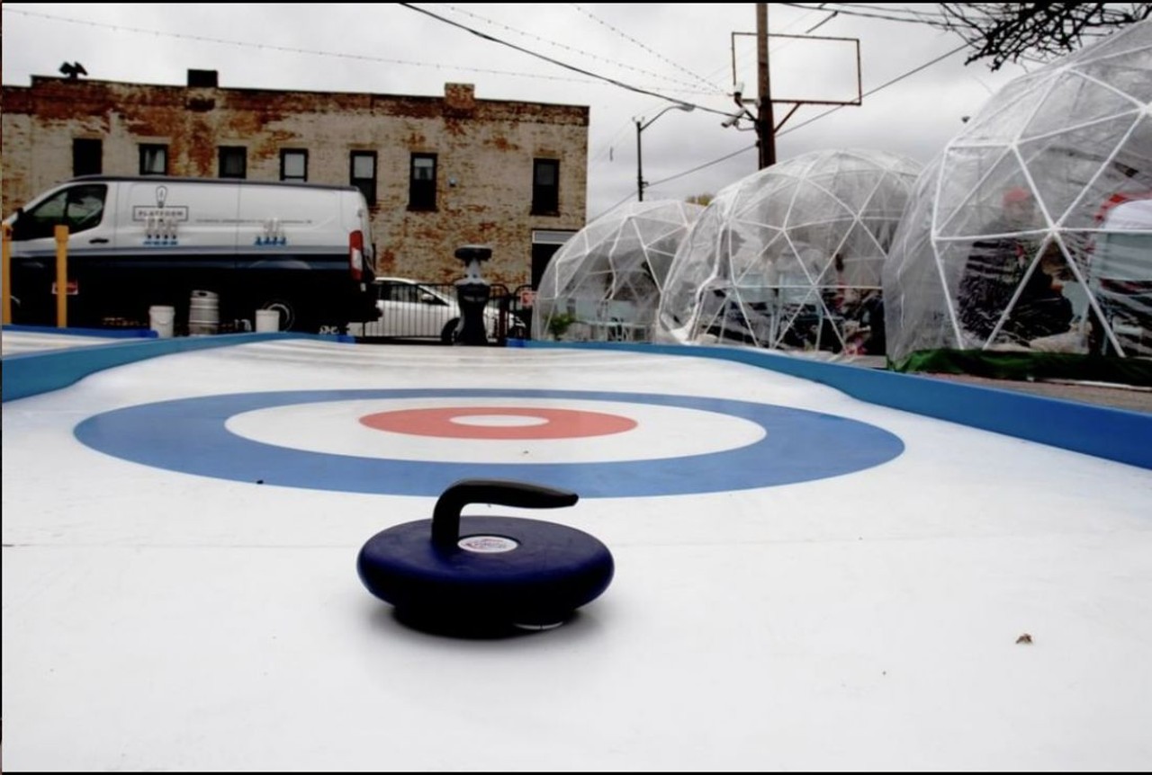  Outdoor Curling at Platform Beer Co.
4125 Lorain Ave., Cleveland
For some outdoor, socially distant fun, Platform recently opened an outdoor street curling rink. They also opened &#145;The Lot&#146;, their year round beer garden that contains the curling rink. Check it out.
Photo via Platform Beer Co.