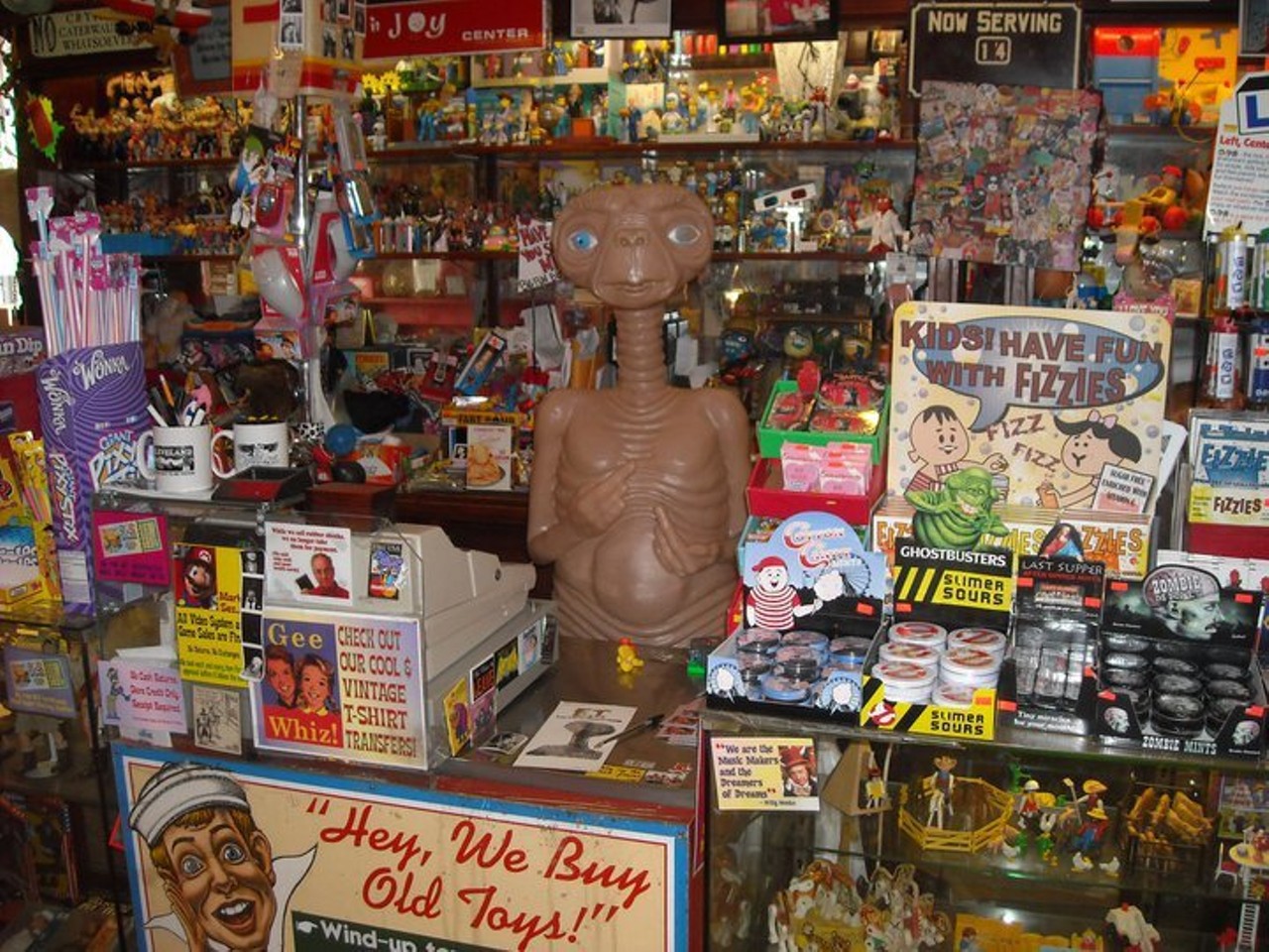  Big Fun
1827 Coventry Rd., Cleveland
After a 27 year run, the beloved toy and joke store's Cleveland shop closed in 2018. (The Columbus location is, however, still very much alive.) Big Fun regularly won the "Best Toy Store" category in Scene's annual Best Of issue for good reason. Located in Cleveland Heights’ Coventry neighborhood, the independent store stocked a slew of hard-to-find toys from both the past and present. If you were looking for Star Wars, Transformers and G.I. Joe figurines, the place had you covered, because it was basically a toy museum. And it wasn't just a local favorite. Playboy once named Big Fun one of the “coolest stores” in America. A satellite store was opened in Pinecrest at one point but it is now closed.