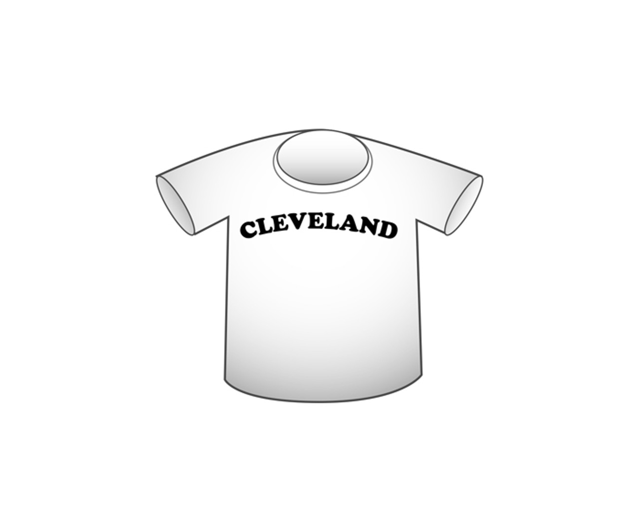 What It Is: A Cleveland T-Shirt
When To Use It: To express the money grab of any cottage industry that sprouts up around Cleveland boosterism. Can also be used to comment on the next group that will inevitably splash CLE or 216 or the outline of the Buckeye State on some cotton threads with little or no imagination and try to sell it to you for $25.