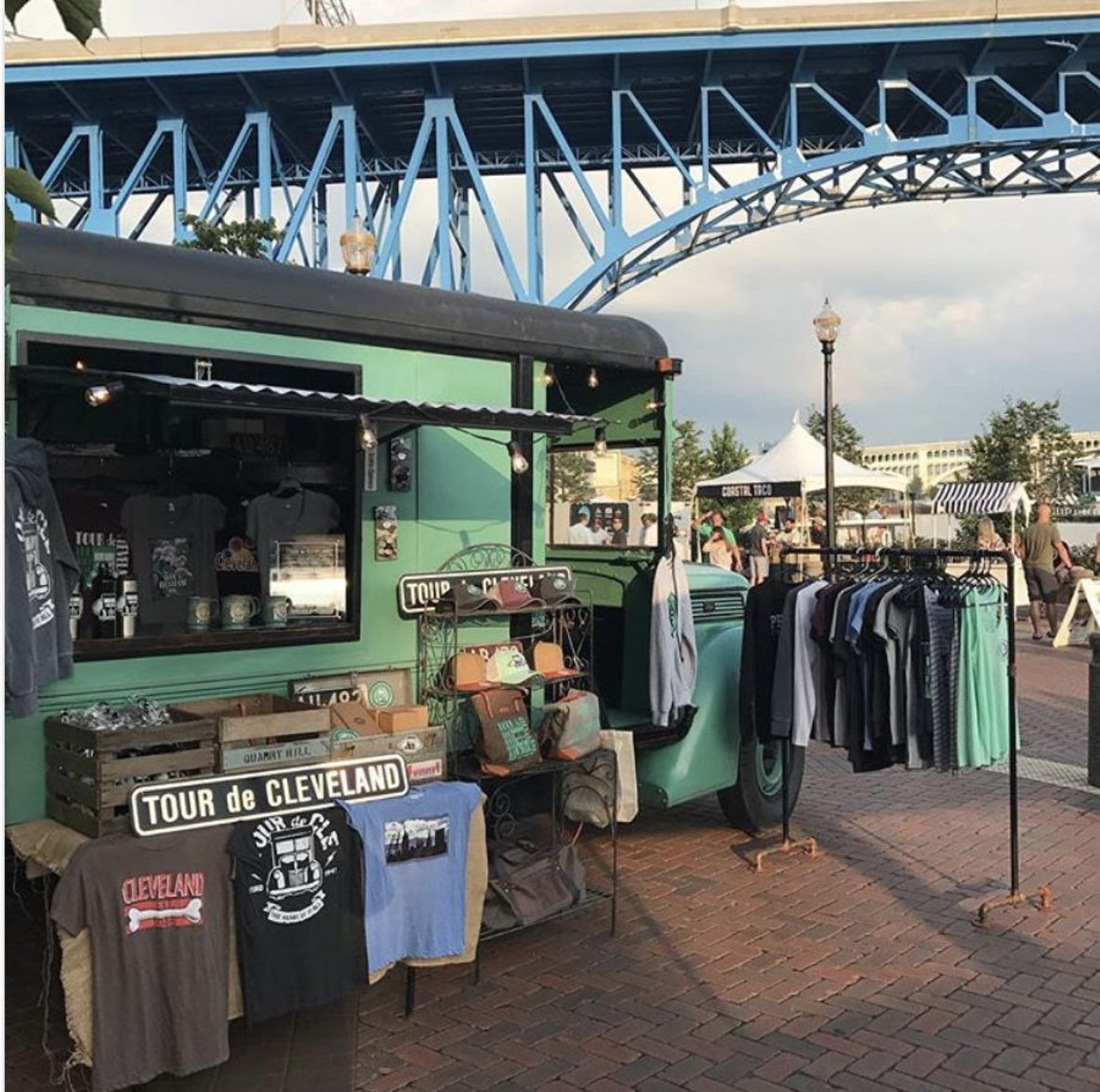  Tour de Cleveland
Tour de Cleveland sells their CLE-themed merchandise out of their unmissable blue-green vintage truck. Follow them on Instagram to find out where they&#146;re headed next.
Photo via  tourdecle/Instagram
