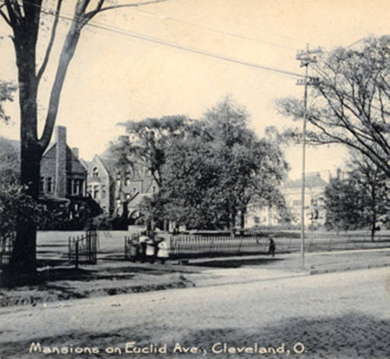 Mansions along Millionaires' Row on Euclid Avenue. c. 1900
