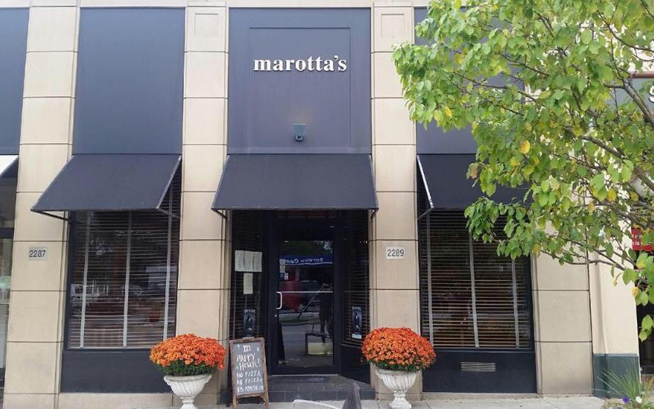  Marotta&#146;s
2289 Lee Rd., Cleveland Heights
This upscale traditional Italian joint has some of our favorite pizza in town. Large slices resembling New York-style pizza and delicious pastas are just some of the wonderful options in this intimate setting. Enjoy your meal with their extensive Italian wine list. 
Photo via Marotta&#146;s/Facebook