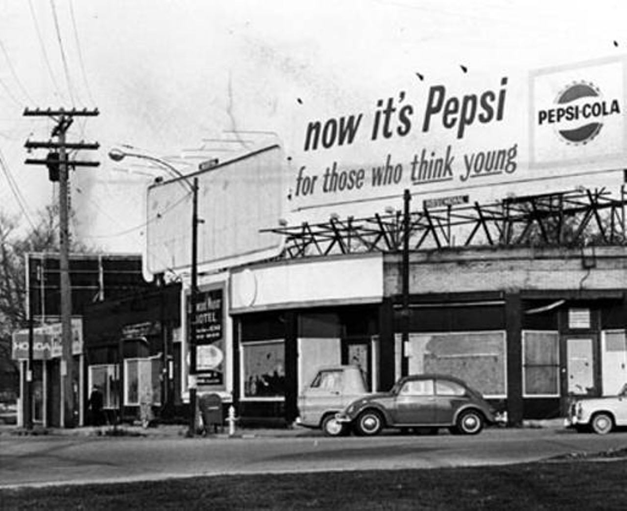Previous site of Coulter's Drug Store on Detroit Avenue, 1965.