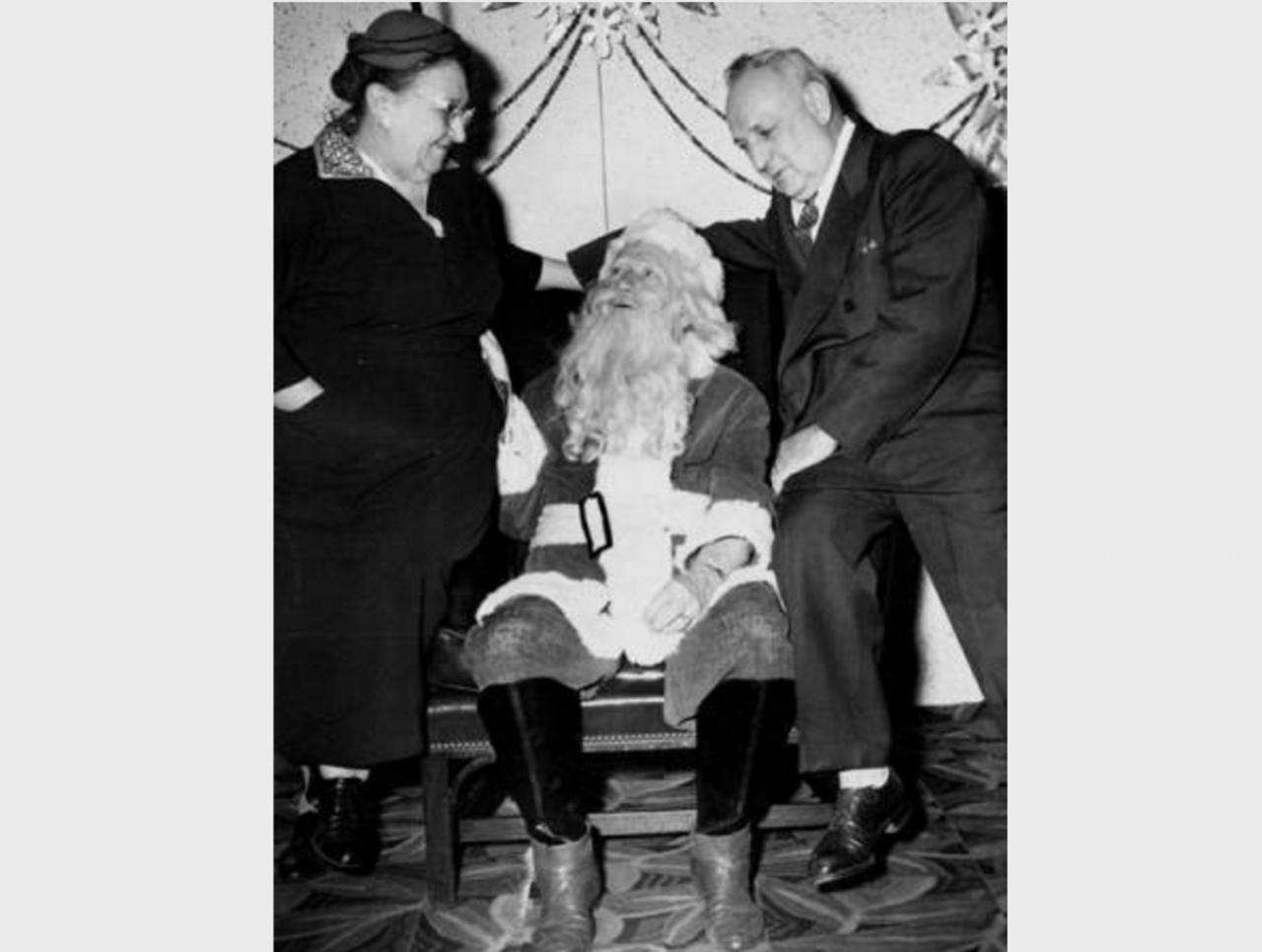 Santa at May Co., 1954.