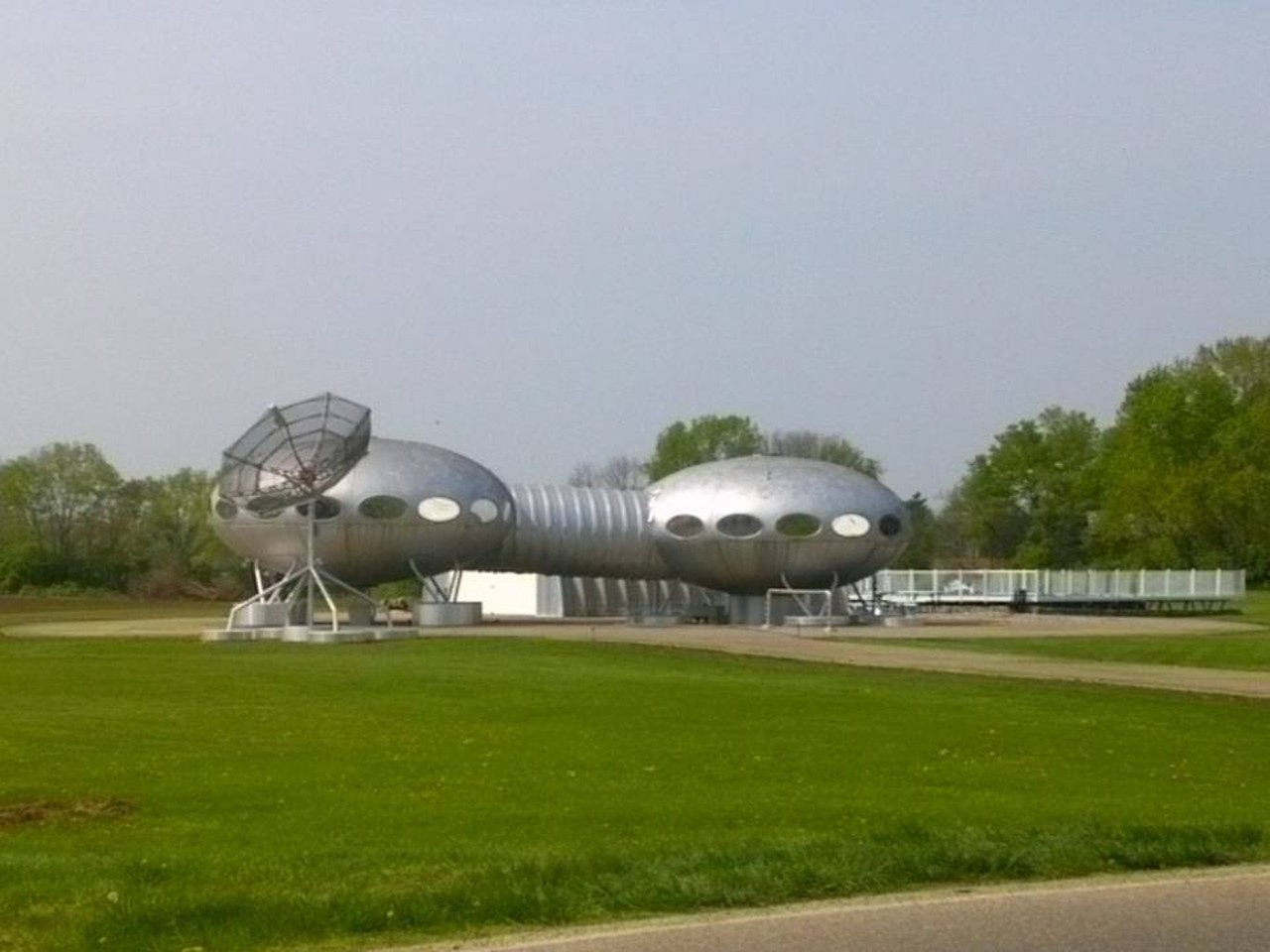  The Futuro House
9961 Central Ave., Carlisle 
Finnish architect Matti Suuronen designed around 100 houses shaped like spaceships during the 1960s and 70s. The houses can be found all over the world, but this one is in Carlisle, Ohio, where I-75 meets I-71, just north of Cincinnati.