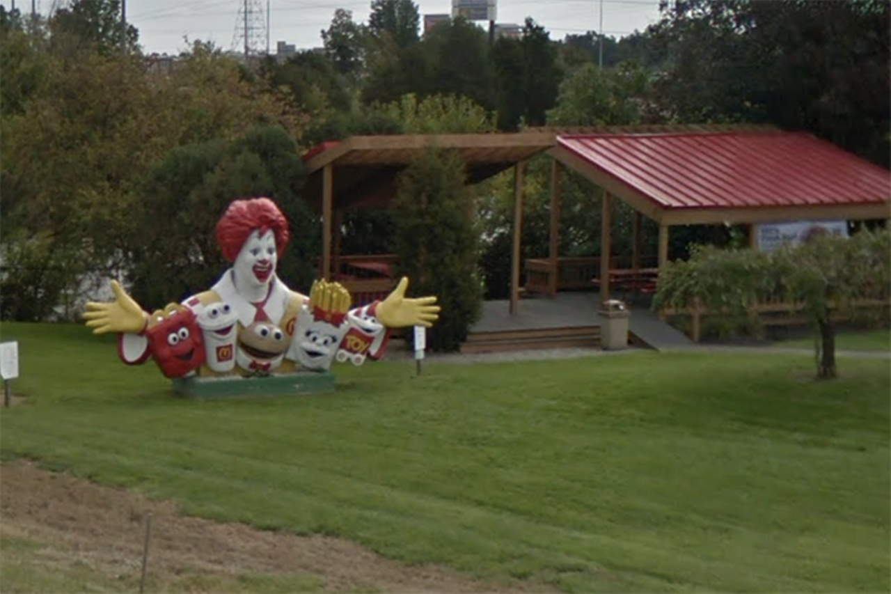  Giant Ronald McDonald
7806 East State Rte., 37, Sunbury 
One of the creepier attractions on our list, and frankly, in the country, no one is quite sure why this Ronald McDonald exists. But, it’s there, it’s weird, and so, go see it if you like oddities like this. Otherwise, when else would you visit Sunbury, just off I-71 before you reach Columbus?