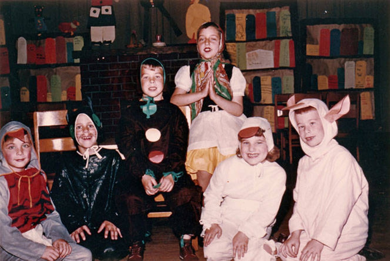 Cast of 'The Gingerbread Boy,' Grade 1, Miss Neustadt, Moreland Elementary School, Fall 1954