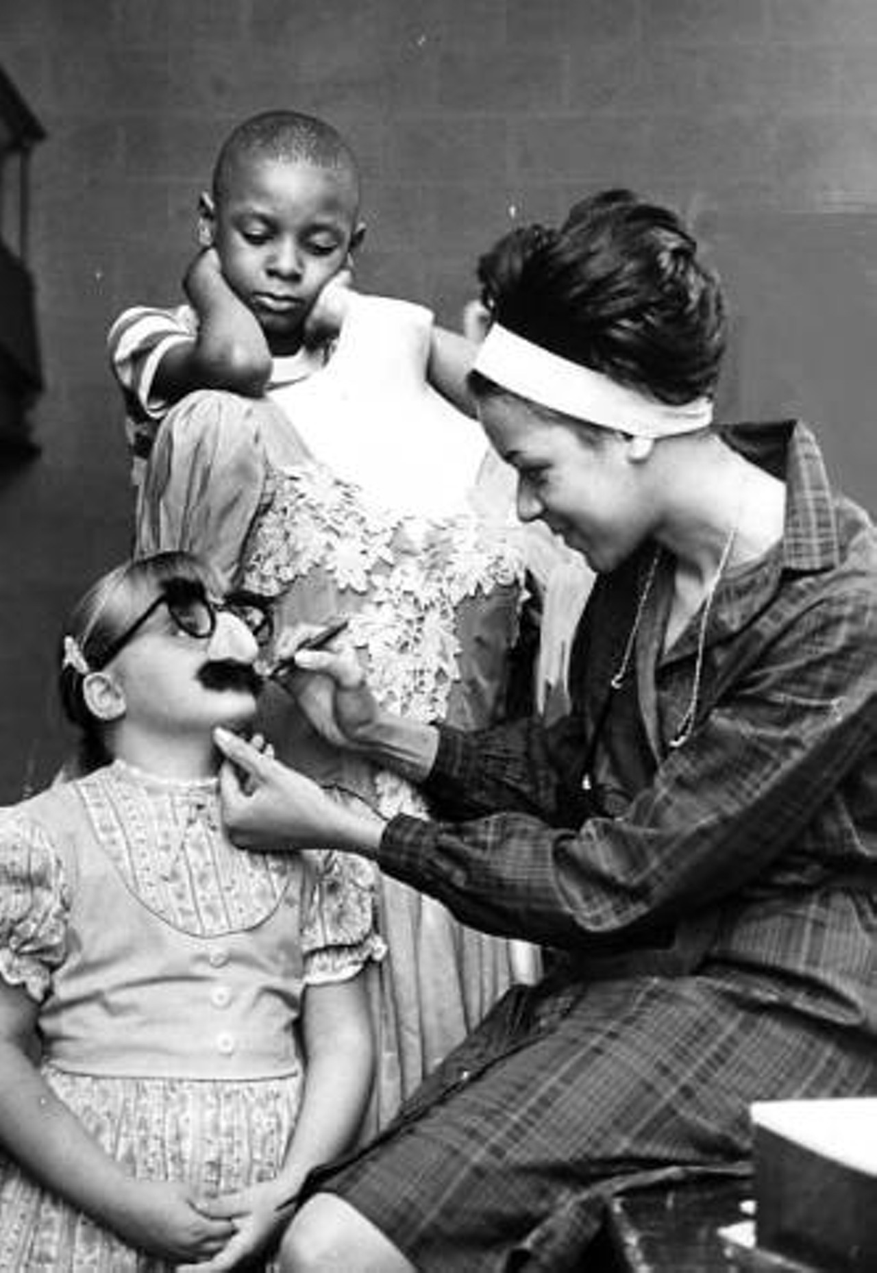 Children getting into costume at Karamu House, 1963