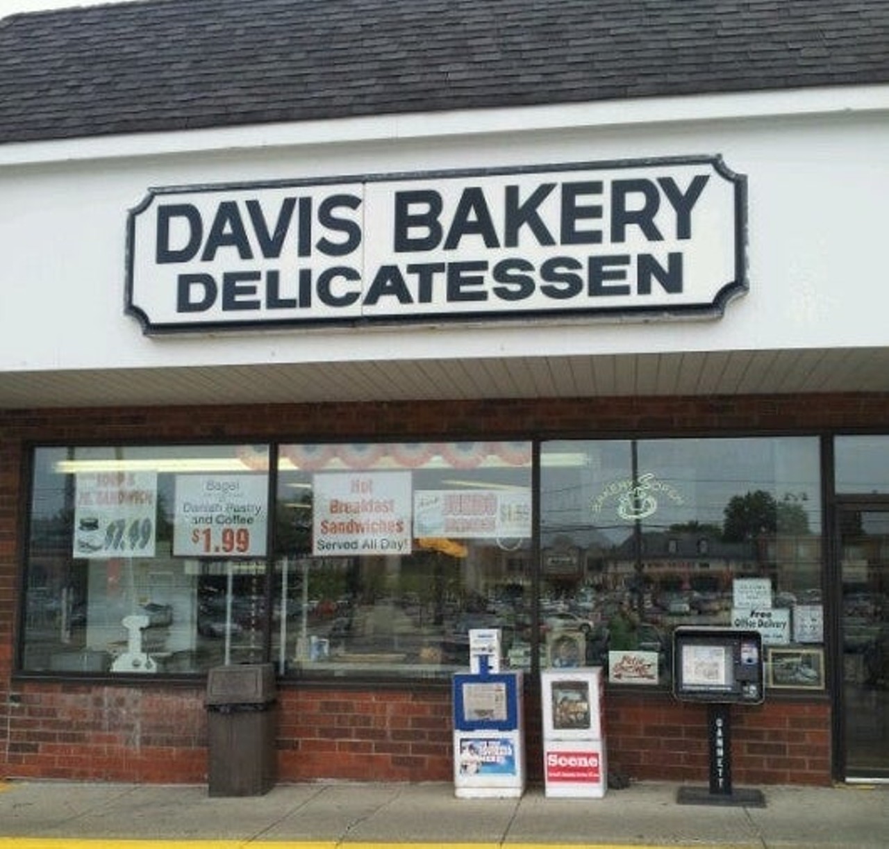  Davis Bakery and Deli
28700 Chagrin Blvd., Woodmere and 4572 Renaissance Pkwy., Cleveland 
With Wax and Mandel and Pincus bakeries closing in recent years, Davis Bakery is one of the only Jewish bakeries left in town. Davis, which opened in 1939, is known for their coconut bars on the bakery side and their hot pastrami when it comes to sandwiches and savory food.
Photo via Davis Bakery/Facebook