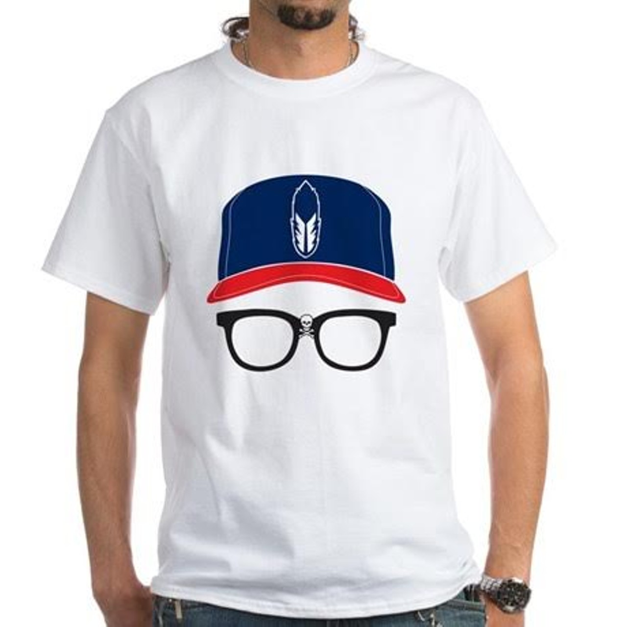 Ricky Vaughn T-shirt - $18.95
There are plenty of terrific ways to express Cleveland sports pride. (Whether you really want to is another conversation entirely.) We suggest, however, that you go a bit off-kilter for your Tribe-loving family members. Go way back, to a fictional time when a haphazard Indians team rose above the odds and changed the way the game was played. At the heart of that little tale? One Ricky Vaughn. Wild Thing. Sheen. Cafe Press is slinging a great tee that features Vaughn&#146;s iconic skull-and-crossbones-adorned glasses. Get yourself one while you&#146;re at it, and go sing the Tribe&#146;s praises this summer. tinyurl.com/rvaughncle