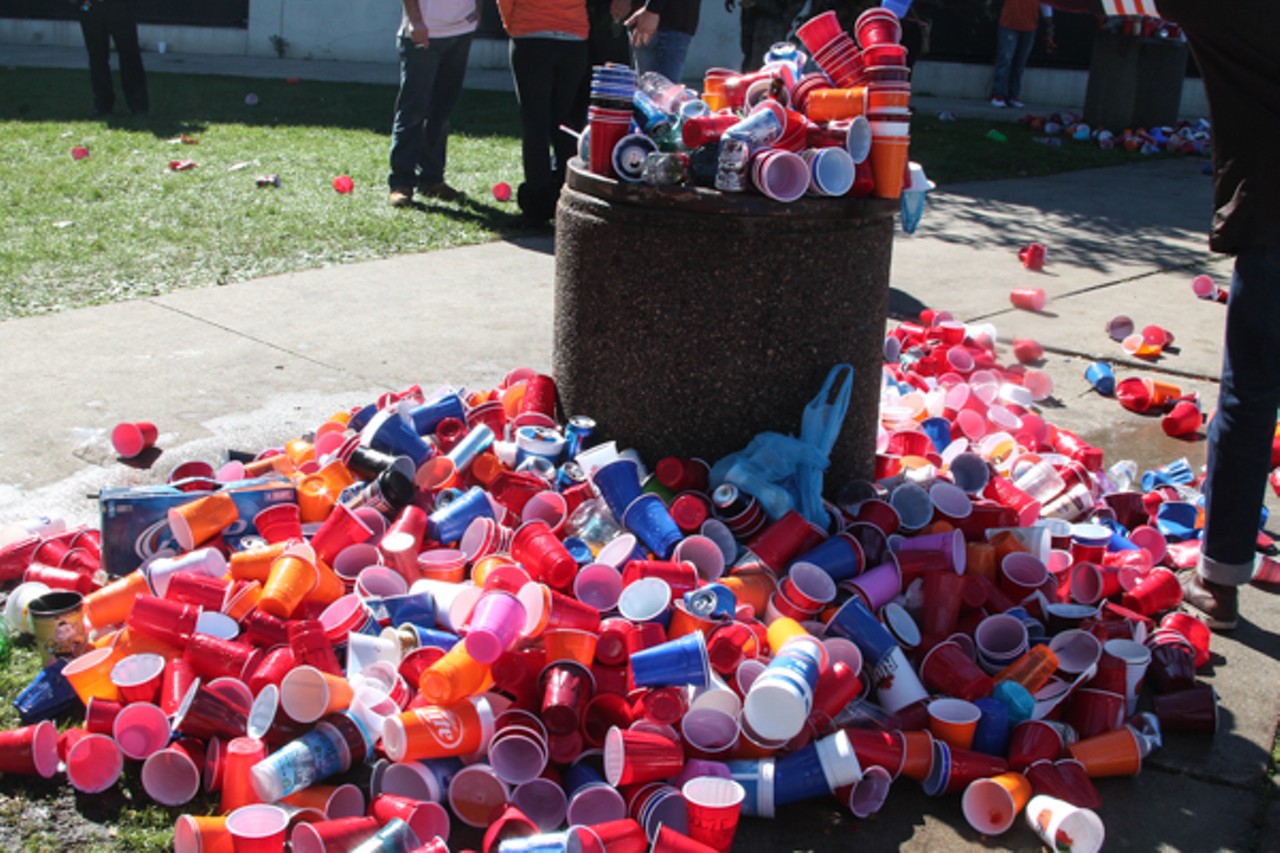 LOOK: Halloween tailgaters fill Muni Lot for Browns-Steelers game