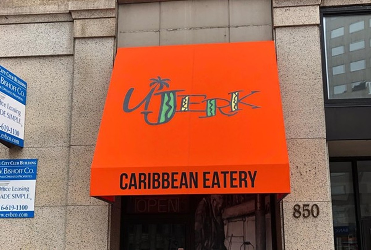 UJerk Caribbean Eatery
850 Euclid Ave., Cleveland
A little taste of Jamaica recently made its way downtown thanks to UJerk Caribbean Eatery, which opened in the former Cleveland Pickle/Hatfield's Goode Grub space in the City Club Building. The fast-casual restaurant specializes in jerk chicken in various forms and is a fresh new concept with nothing like it around. 
Photo courtesy Scene Archives