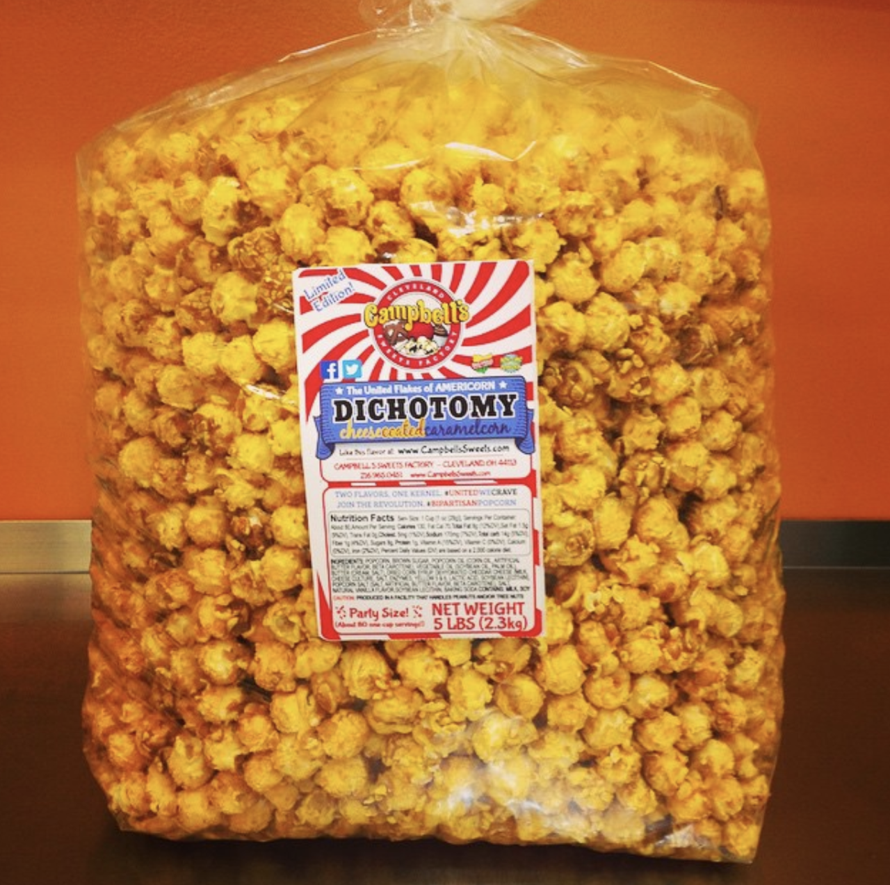 Campbell's Sweets Factory Popcorn Balls
Campbell's Sweets Factory sells a 9-pack of its epic Caramel Popcorn Balls, made the old-fashioned way in giant copper vats. Nobody would know if you arrived only with eight.