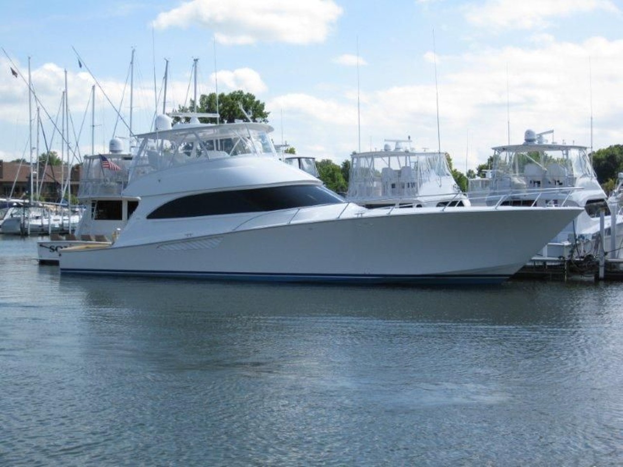 This 2013 Viking 66 Convertible, located in Catawba Island, OH, is listed for a cool $3,465,000.