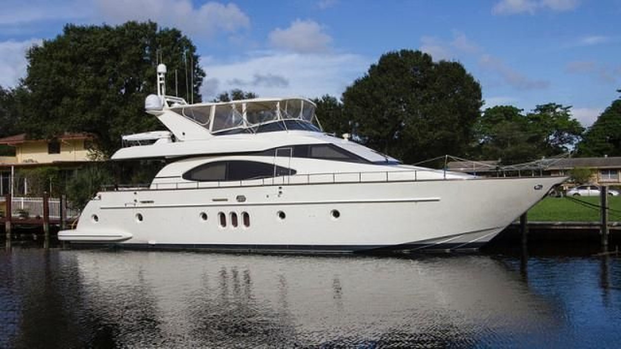 This 2004 Azimut 74 Solar from Port Clinton, OH can be yours for $1,350,000. It seats (and sleeps) eight people.