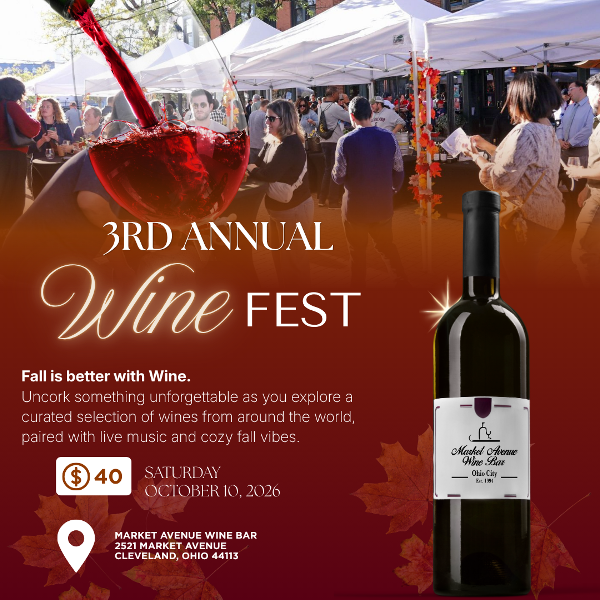 3rd Annual Wine Fest at Cleveland's First & Oldest Wine Bar