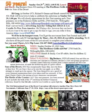 50 years of the local Laurel and Hardy appreciation society