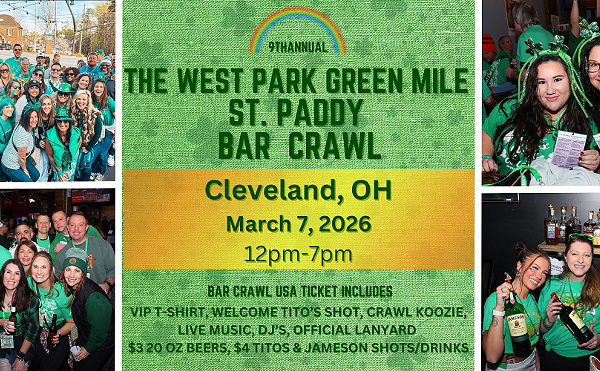 Image: 9th Annual Cleveland Green Mile St. Patrick's Bar Crawl: March 7th