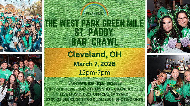 Image: 9th Annual Cleveland Green Mile St. Patrick's Bar Crawl: March 7th