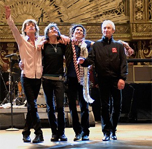 A long way from Altamont: The Rolling Stones as presidential accessories.