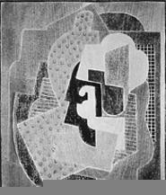 "Abstraction A," by Blanche Lazzell, woodblock print.