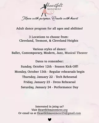 Image: Adult Dance Performance Opportunity