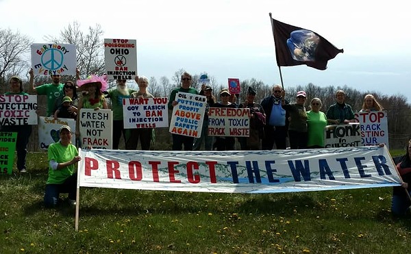 Activists in Athens County rallied against the injection wells.