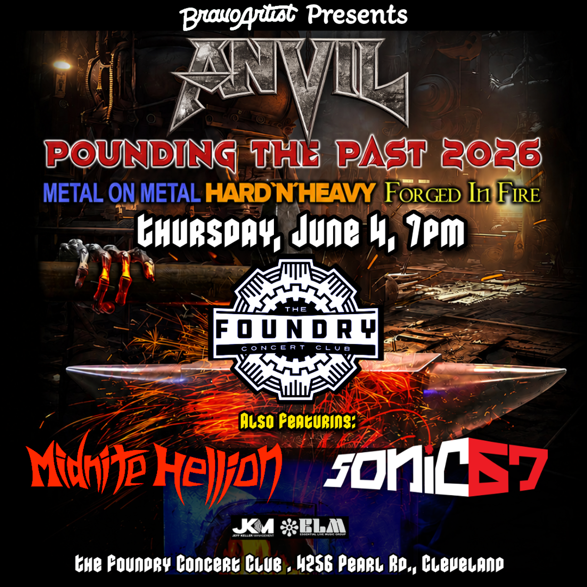 Anvil, Midnite Hellion, and Sonic 67