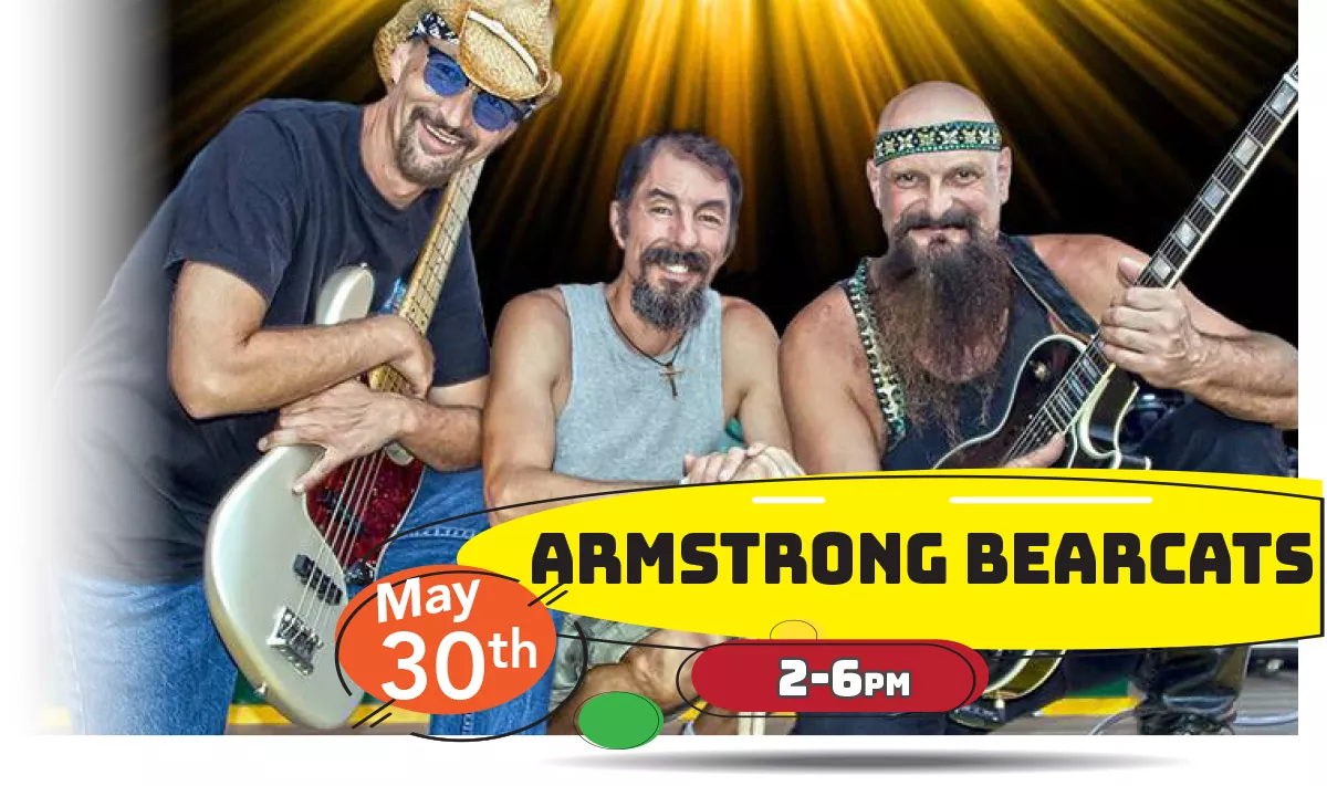 Join us for Armstrong Bearcats playing LIVE at Whiskey Island Still & Eatery Monday, May 30th at 2-6pm!