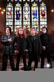 As Heaven and Hell, Ronnie James Dio (front) and Tony Iommi (right) are haunting the chapel.